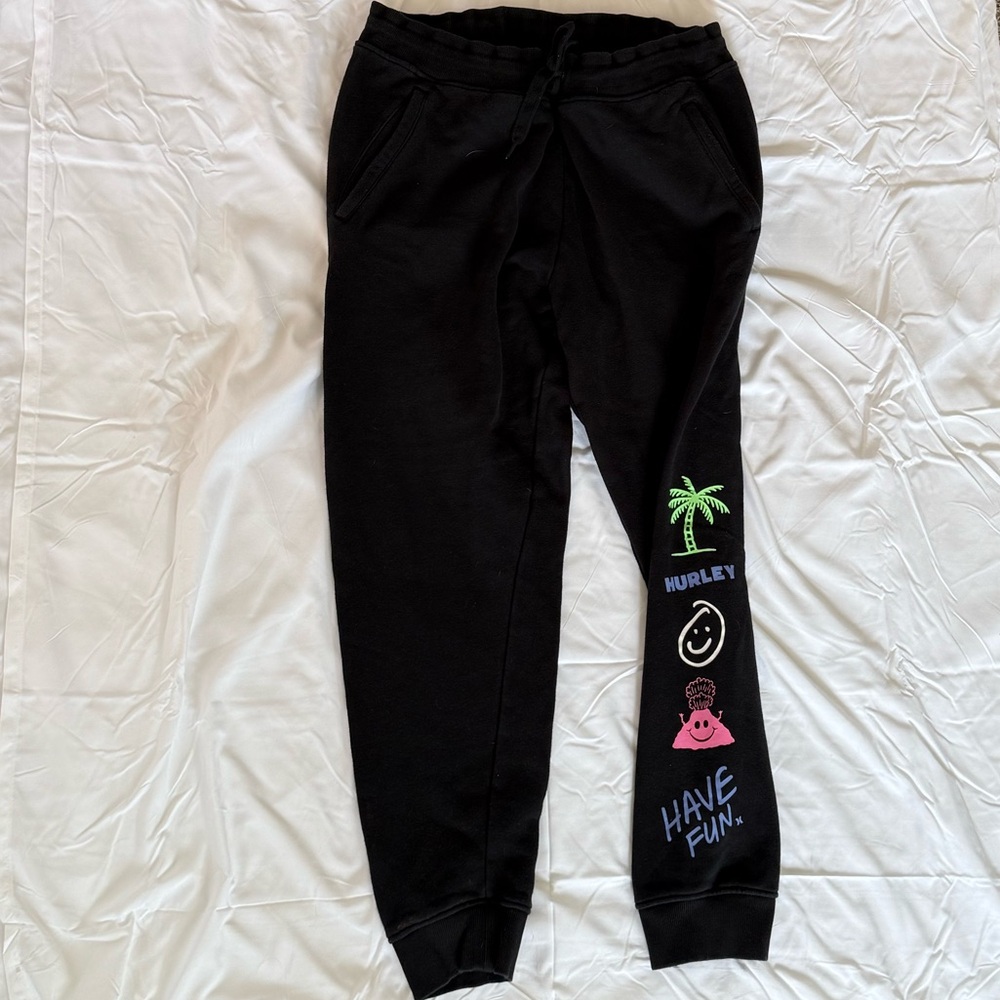 Men’s Black Hurley Sweats